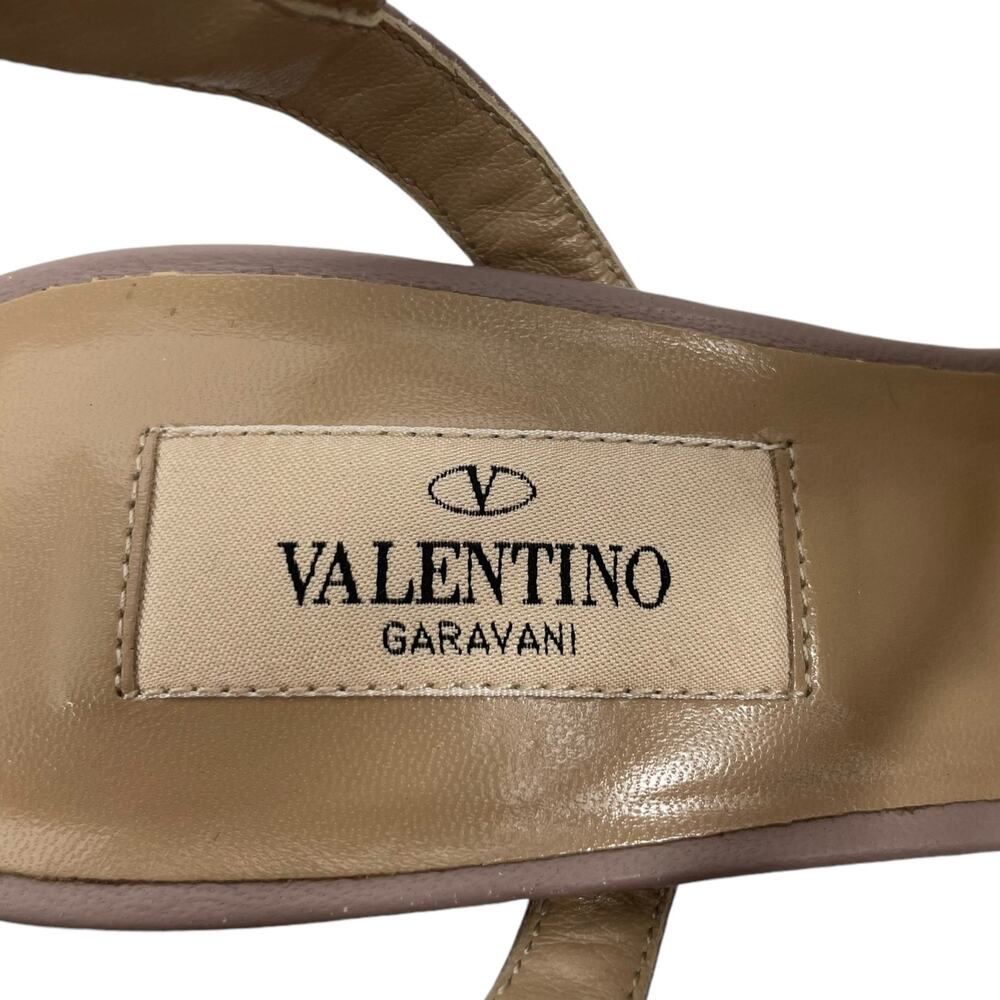 Valentino Garavani Rockstud 65mm Leather Caged Pump Blue Pink Size 36.5 - Picture 11 of 13